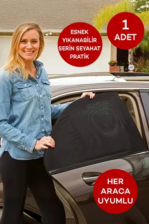 Oto Yan Cam Güneşliği Sineklikli 1 Adet
