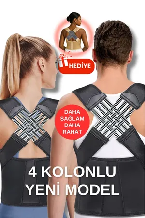 Unisex Postür Düzeltici Korse Siyah