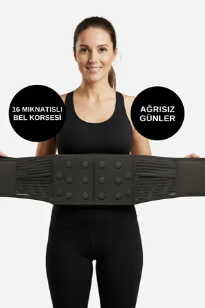 16 Mıknatıslı Manyetik Bel Destek Kemeri