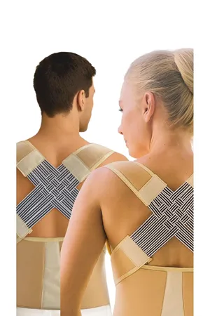 Unisex Dik Duruş Korsesi Kifoz Kamburluk Önleyici Ten