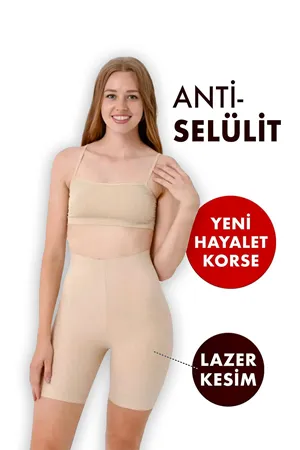Dikişsiz Lazer Kesim Anti Selülit Korse Ten