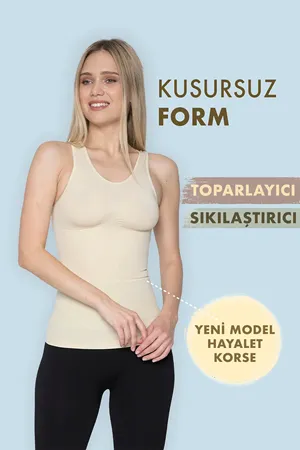 Push Up Kadın Atlet Korse Göğüs Bel Toparlayıcı