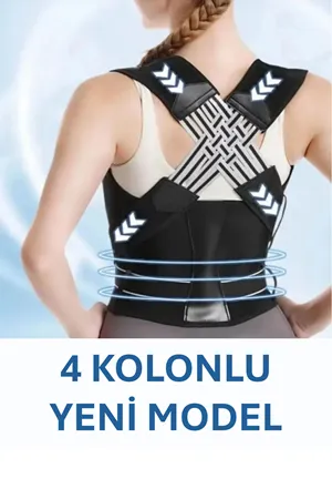 4 Kolonlu Medikal Dik Duruş Korsesi Kadın Erkek