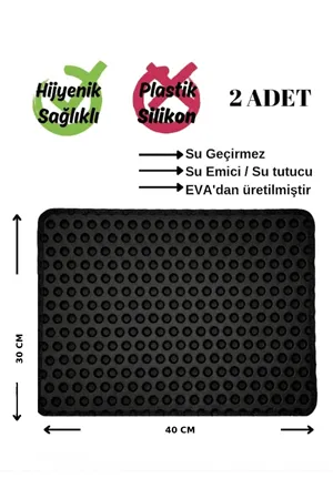 2'li Set Çift Yönlü Hızlı Kuruyan Bulaşık Kurutma Matı