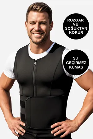 Motorcu Termal Yelek Rüzgar ve Soğuk Koruyucu Unisex