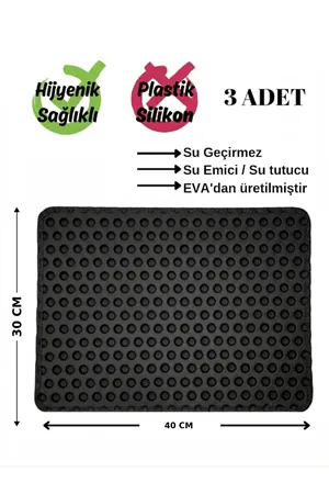 3'lü Çift Yönlü Hızlı Kuruyan Bulaşık Kurutma Matı