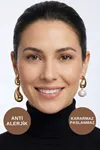 İnci Detaylı Uzun Sallantılı Altın Çelik Küpe