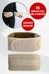 16 Mıknatıslı Manyetik Bel Korsesi Ten Rengi